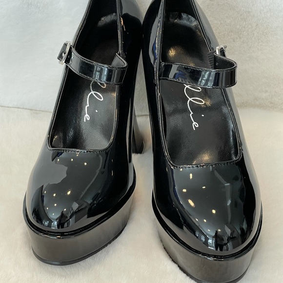 DK X ellie V-patent Platform Mary Janes - NWT - Picture 3 of 9